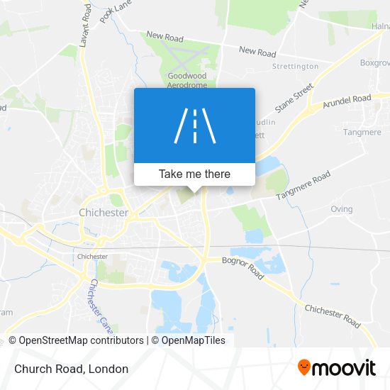 Church Road map