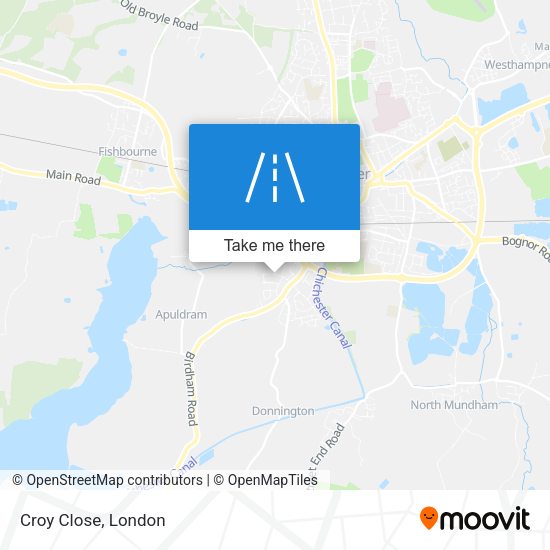 Croy Close map