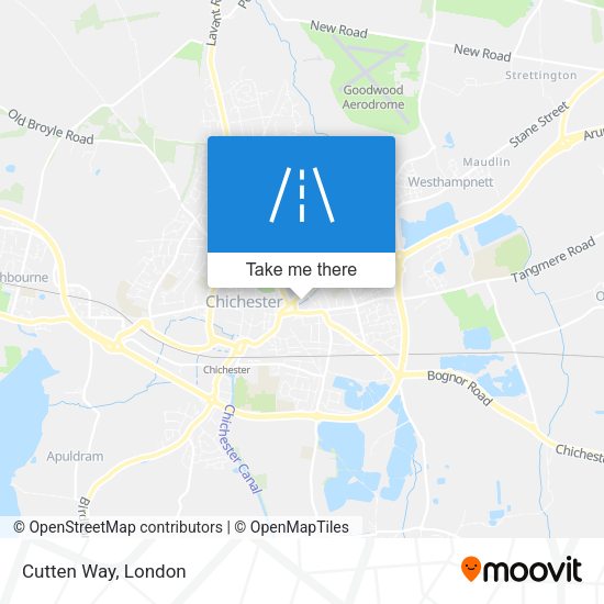 Cutten Way map