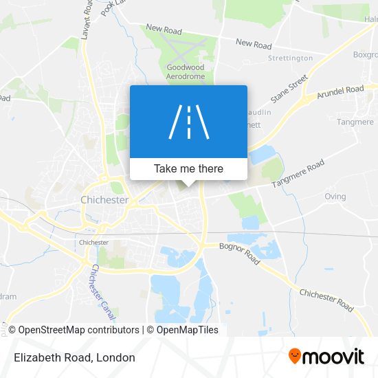 Elizabeth Road map
