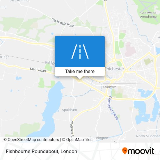 Fishbourne Roundabout map