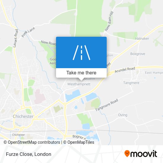 Furze Close map