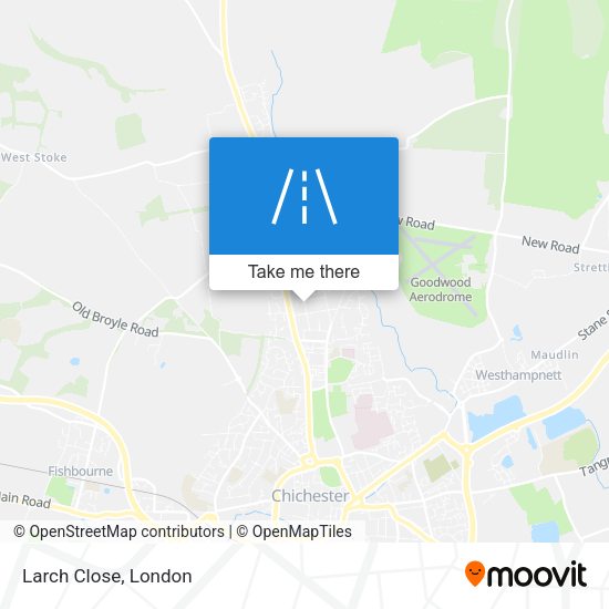 Larch Close map