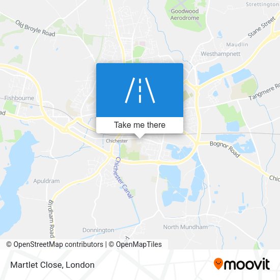 Martlet Close map