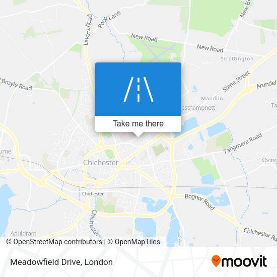 Meadowfield Drive map
