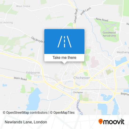 Newlands Lane map