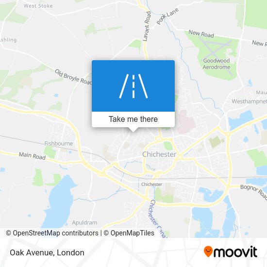 Oak Avenue map