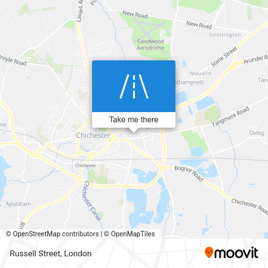 Russell Street map