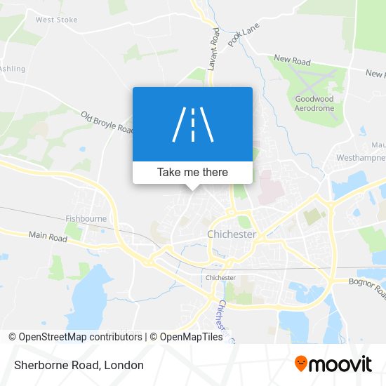How to get to Sherborne Road, Chichester (Town) by bus or train?