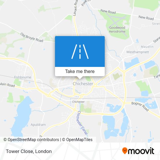 Tower Close map