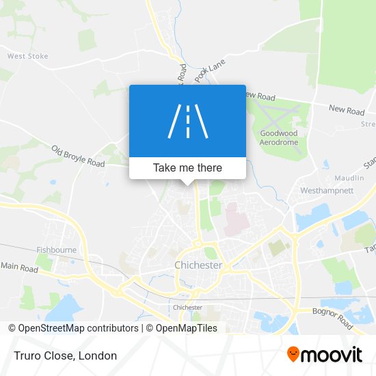 Truro Close map