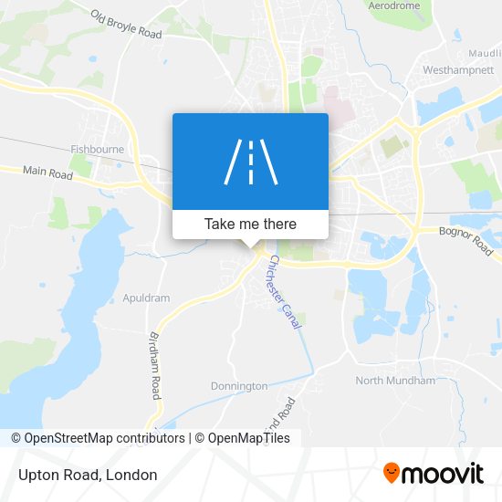 Upton Road map