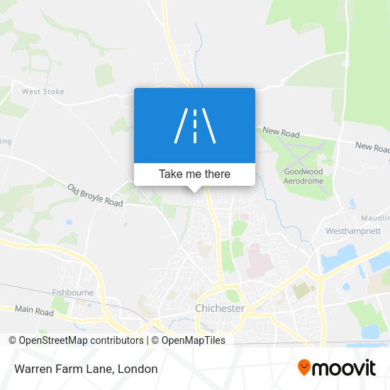 Warren Farm Lane map