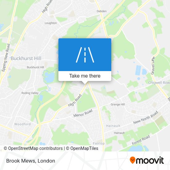 Brook Mews map