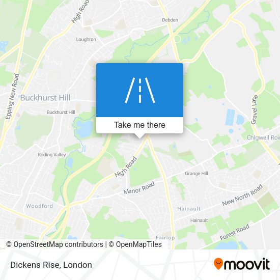Dickens Rise map