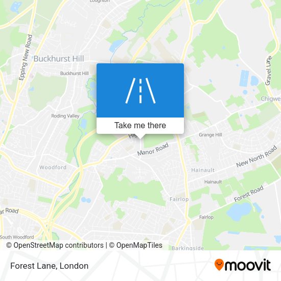 Forest Lane map