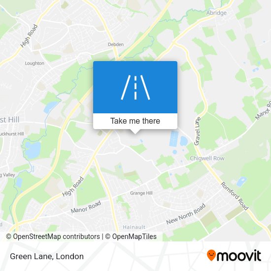 Green Lane map