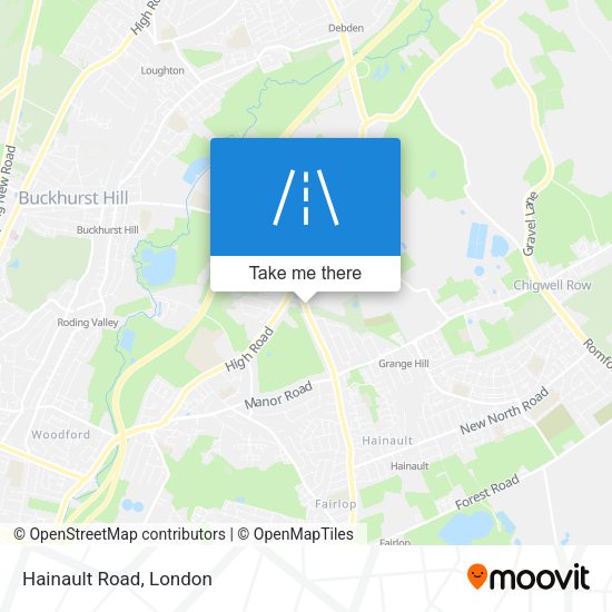 Hainault Road map