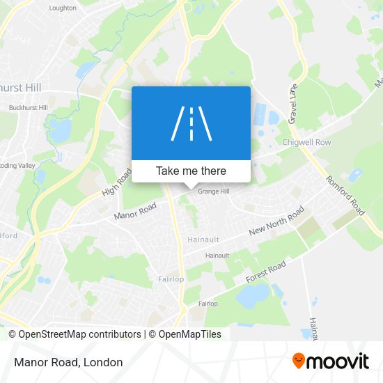 Manor Road map