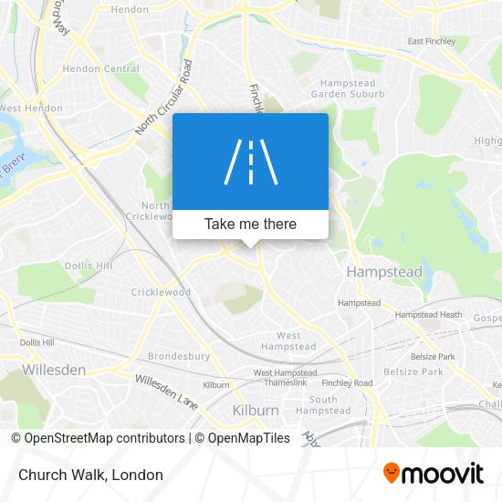 Church Walk map