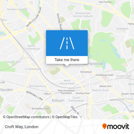 Croft Way map