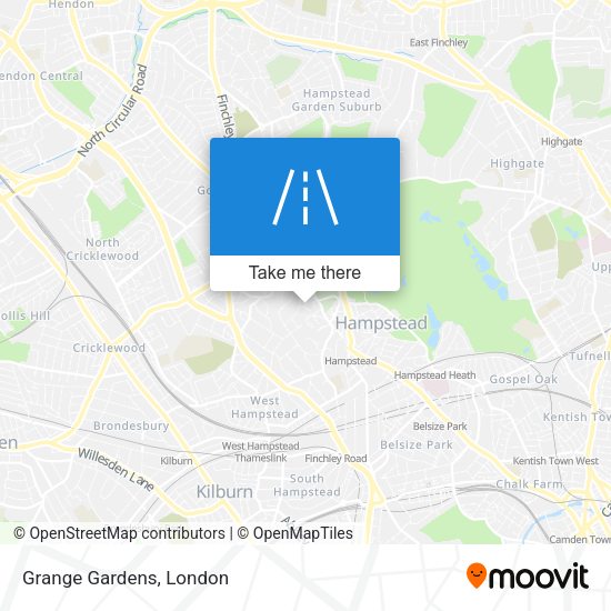 Grange Gardens map