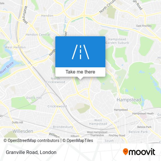 Granville Road map