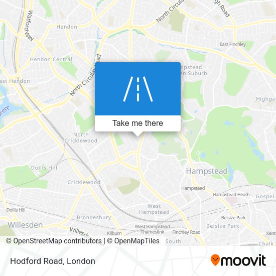 Hodford Road map