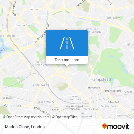 Madoc Close map
