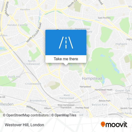 Westover Hill map