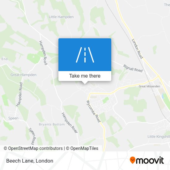 Beech Lane map