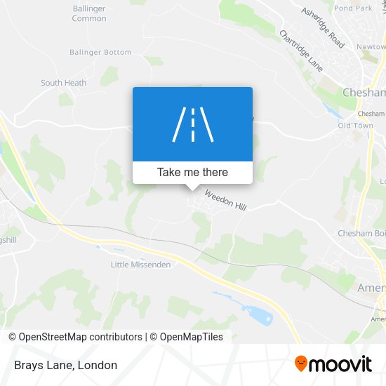 Brays Lane map