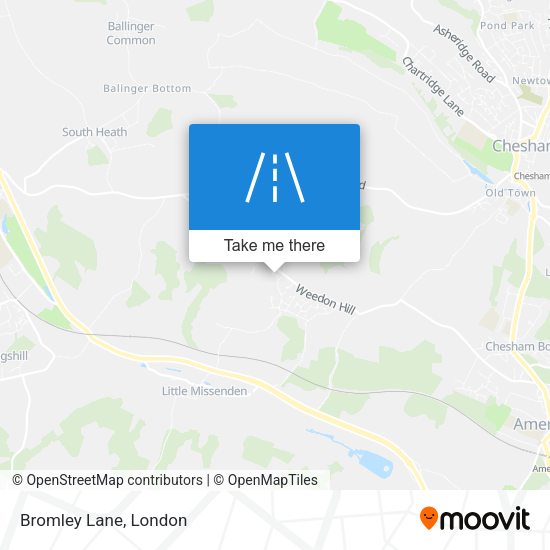 Bromley Lane map