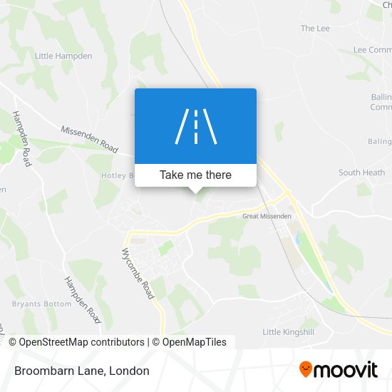 Broombarn Lane map