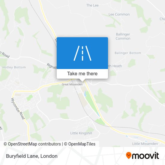 Buryfield Lane map