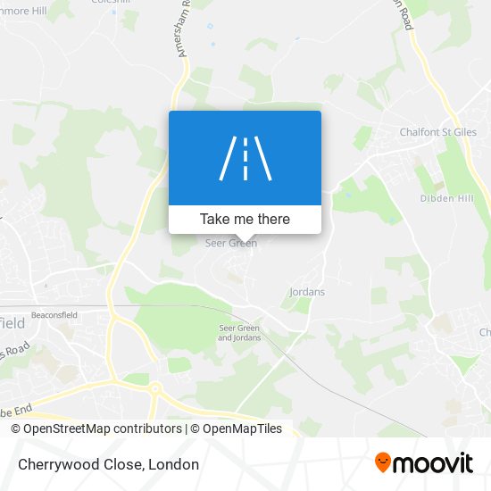 Cherrywood Close map