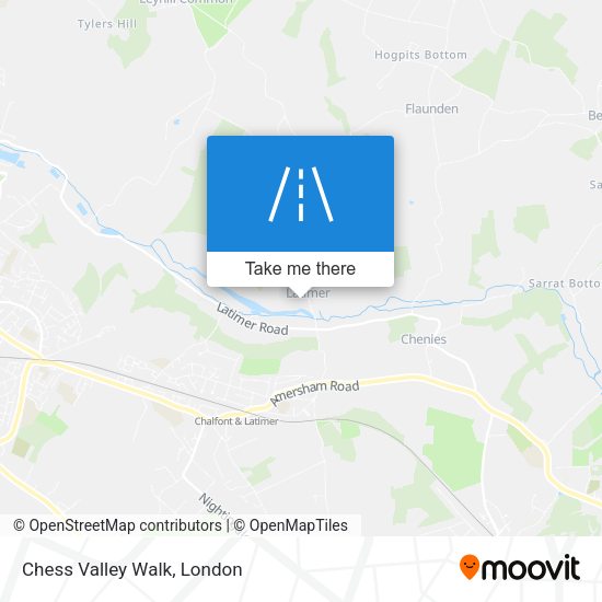 Chess Valley Walk map