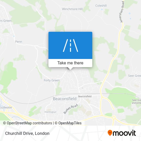 Churchill Drive map