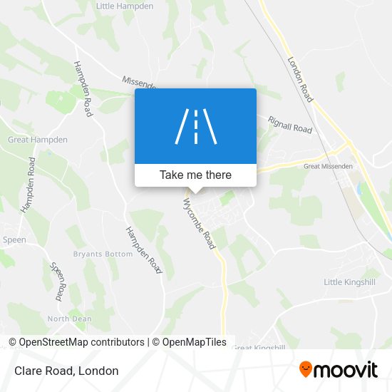 Clare Road map