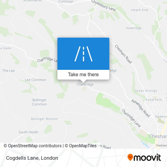 Cogdells Lane map