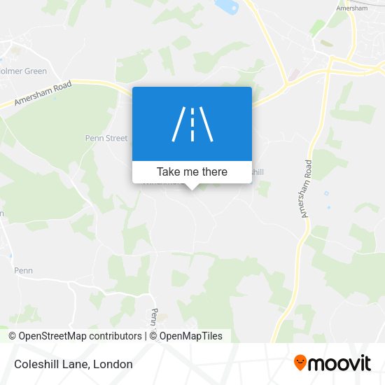 Coleshill Lane map