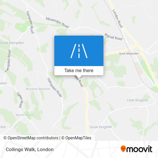 Collings Walk map