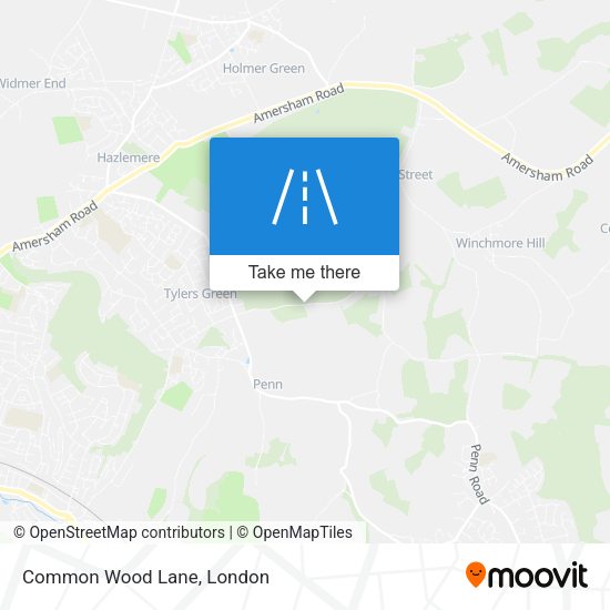 Common Wood Lane map