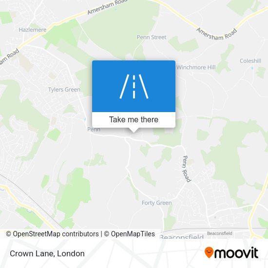 Crown Lane map