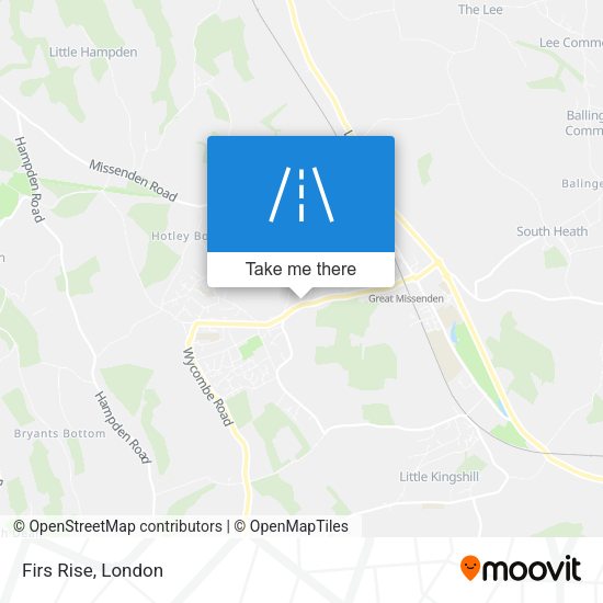 Firs Rise map