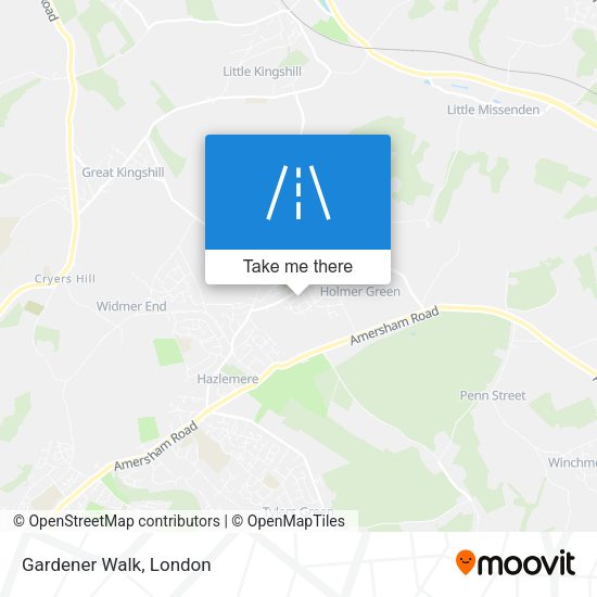 Gardener Walk map