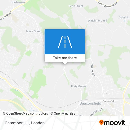 Gatemoor Hill map
