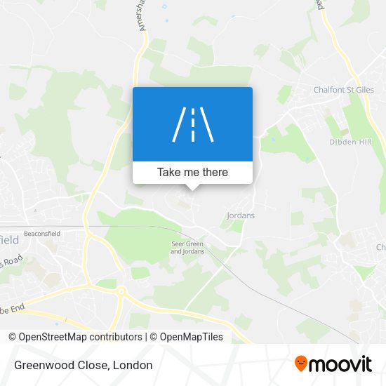 Greenwood Close map