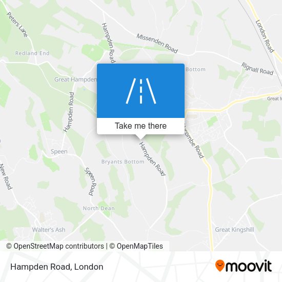 Hampden Road map