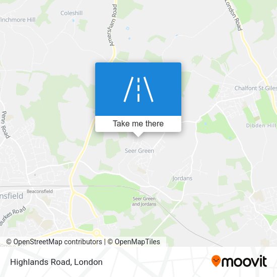 Highlands Road map